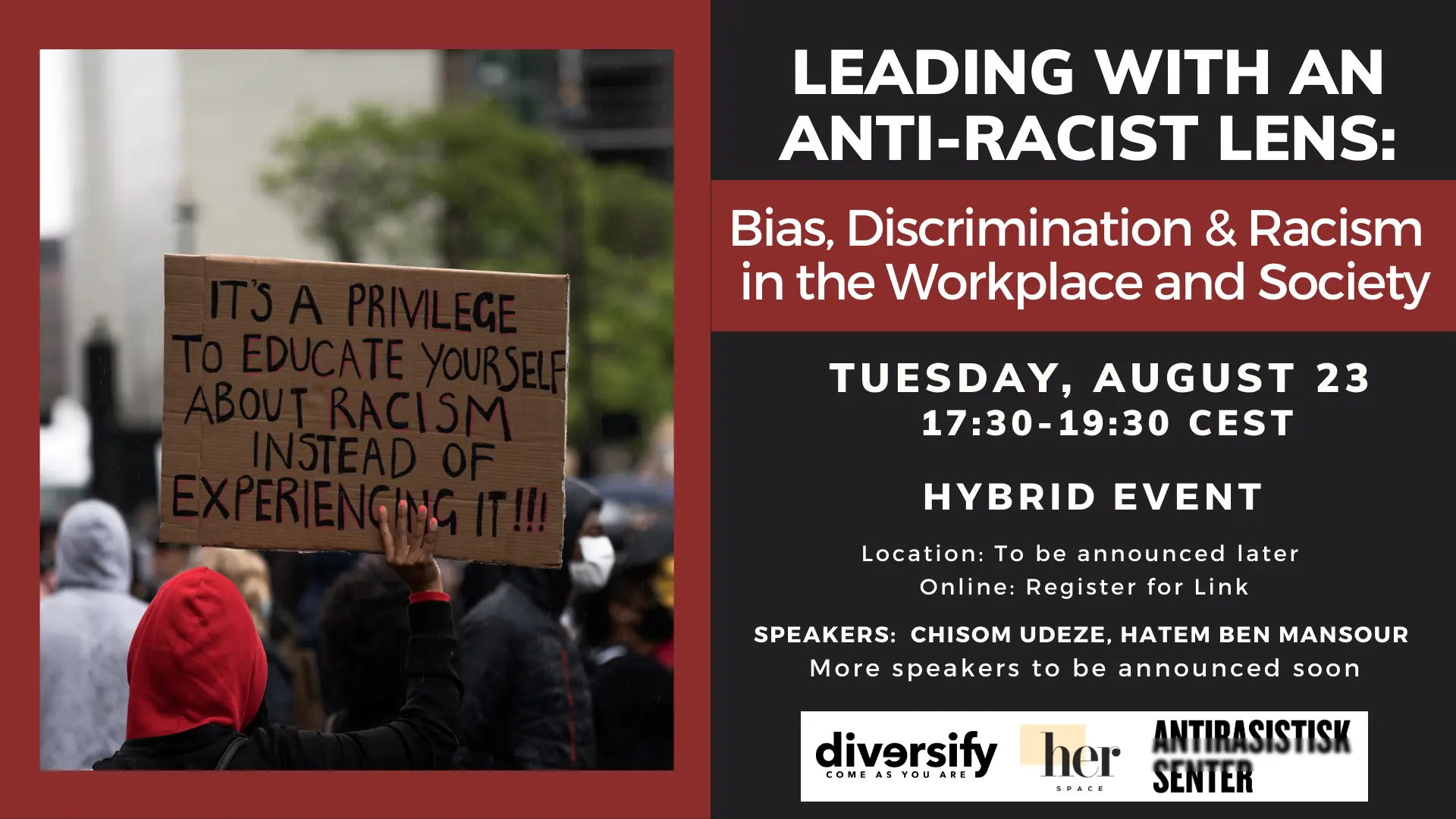 Poster for Anti-Racism-Event