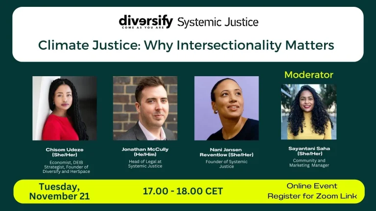 Climate justice Why Intersectionality Matters event cover image