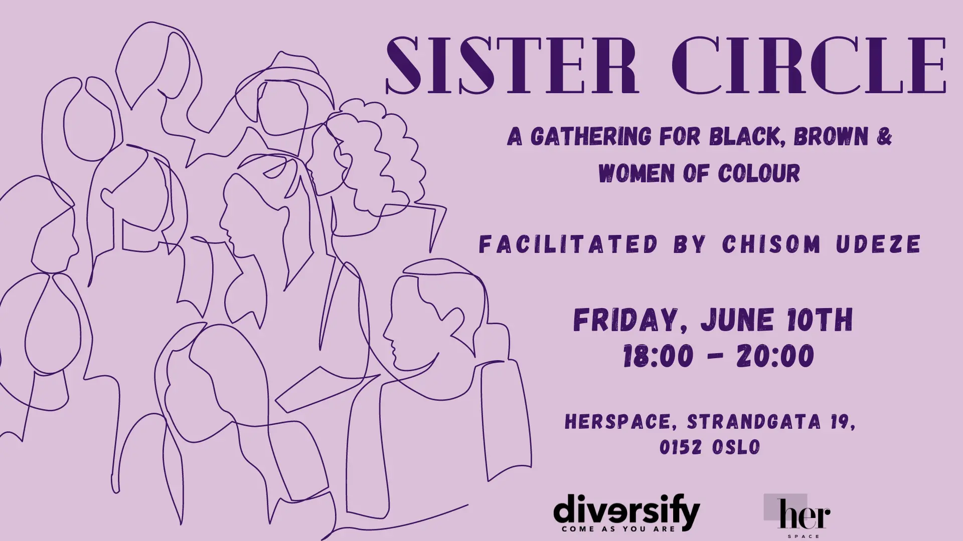 Purple June 10 Sister Circle poster