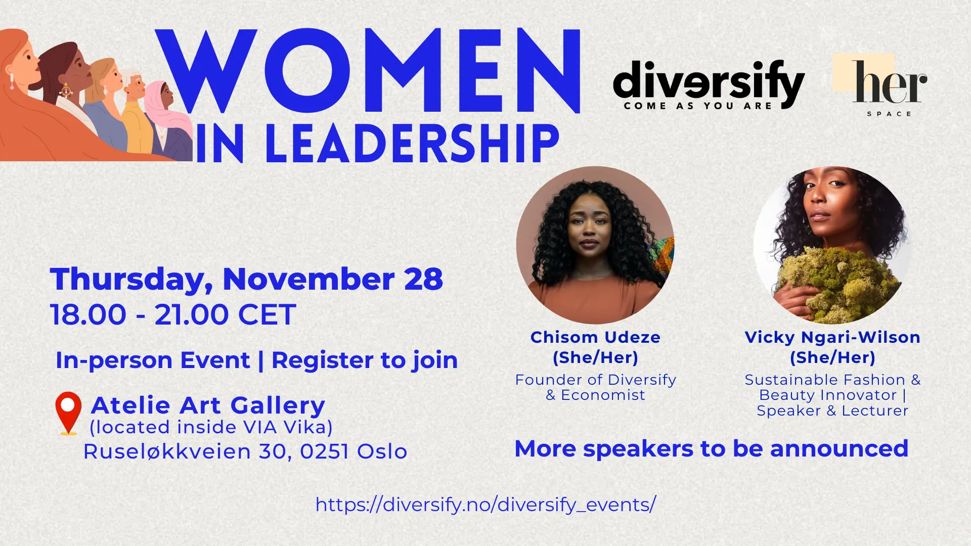 Women in Leadership Event Poster